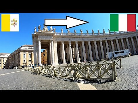 Vatican City - Italy / Crossing The Border By Foot