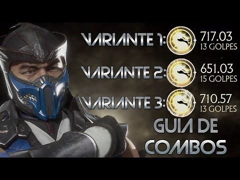 GUIA DE COMBOS DE SUB-ZERO | VARIANTES COMPETITIVAS | MORTAL KOMBAT 11