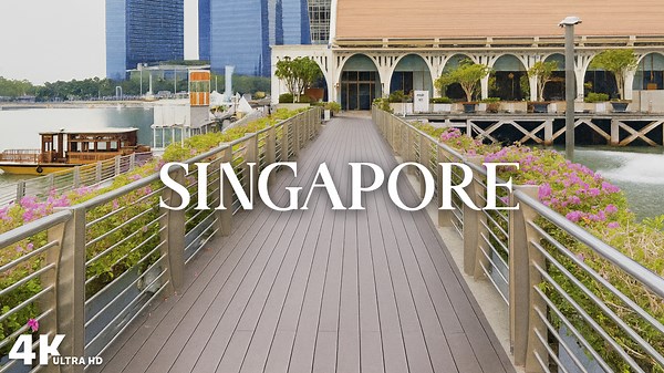 Singapore – Walking in the Merlion Park Area (4K)
