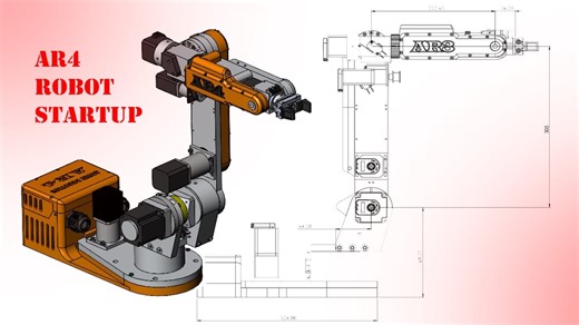 AR4 机器人启动和调试 - 本视频涵盖了 DIY AR4 6轴机器人臂的启动过程。