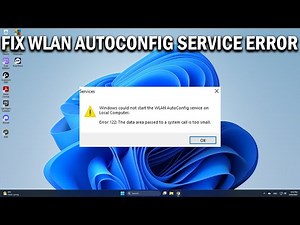 How To Fix Windows Could Not Start the WLAN Autoconfig Service - Easy Fix