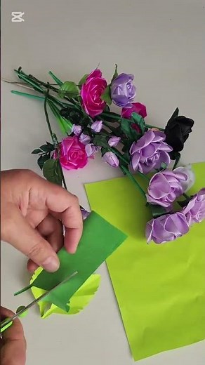 Make a leaf out of paper #diy #handmade #cutout #shots #fypシ