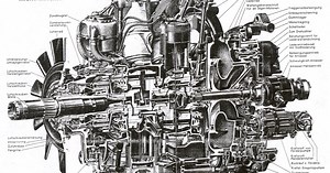 29.) BMW-801 Airplane Radial Piston Otto Motor Cutaway: Focke-Wulf FW-190 Fighter WW two (Bayerische Motoren Werke) - BMW R-75, BMW 'Isetta'