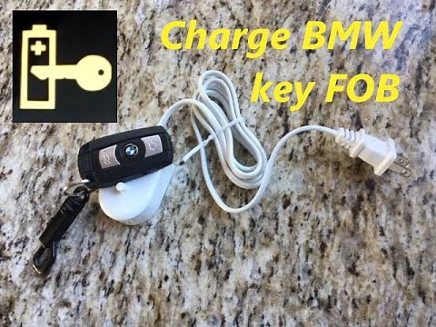 Charge BMW Key FOB battery out of the car; only applies to key fobs with rechargeable batteries