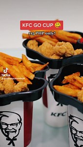KFC's Go Cup 🥤💯 Price is 115 PHP only. It comes with a drink, fries, and fun shots 😋 YAY OR NAY? 🤔 Follow us on TikTok: 🎥 https://vt.tiktok.com/ZSeFjsxHf/ Available for drive thru only and selected branches only. #THTPHeats 🍴 www.karlaniiinz.com | The Hungry Traveler PH