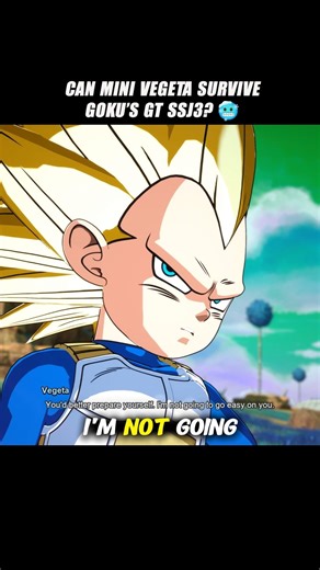 Can Mini Vegeta survive Goku’s GT SSJ3? 🥶 #crashout #ssj3gotenks #sparkingzero #dragonballz #dbz