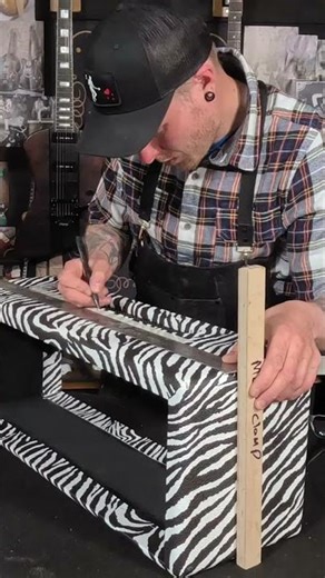Custom Amp Headshell Zebra Print Meets Fatboy Cab Design!