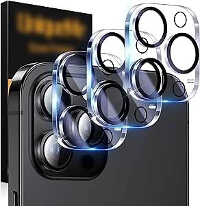 UniqueMe [ 3 Pack Camera Lens Protector Compatible with iPhone 12 Pro 6.1" (Not for iPhone 12) Tempered Glass,[Case Friendly] [Ultra-thin][Scratch-Resistant][Easy Installation]