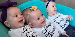 ‘Such a huge blessing’: Family celebrates life with identical triplets