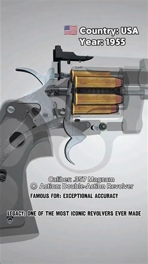 America's Most Iconic Revolver 🔥 #engineering #militaryhistory