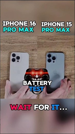 🔋iPhone 15 Pro Max vs 🔋iPhone 16 Pro Max Ultimate Battery Drain Test!!