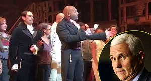 VIDEO: Mike Pence Attends ‘Hamilton,’ Cast Sends Him an Important Message After the Show