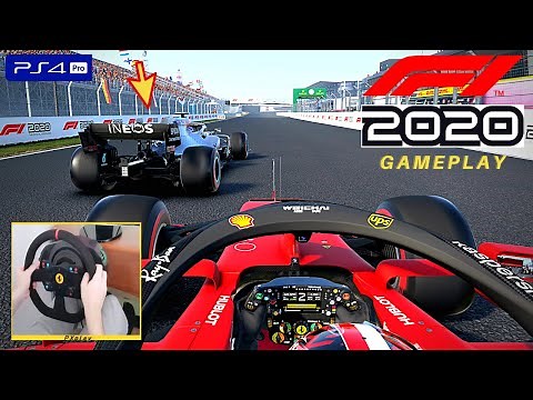 F1 2020 PS4 gameplay - Race at Circuit Zandvoort with Ferrari (w/steering wheel) | Thrustmaster T300