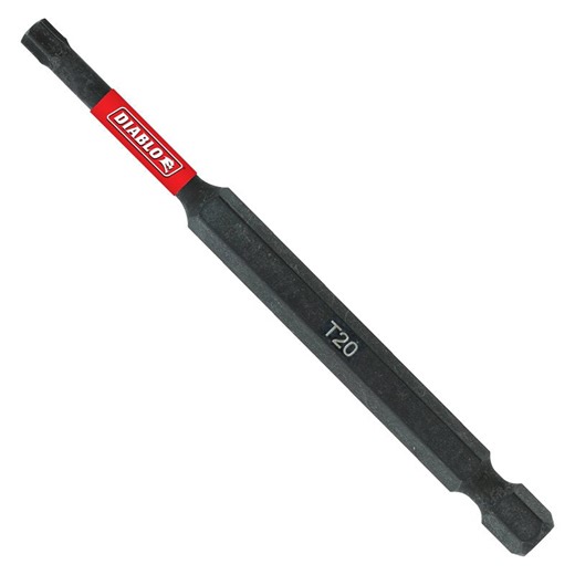 Diablo DT2035B Drive Bit, T20 Drive, Torx Drive, 1/4 in Shank, Hex Sha