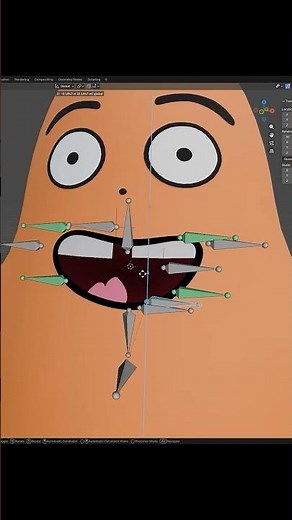 2d mouth in blender