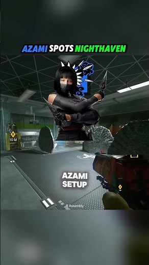 Best Azami Setup For Nighthaven Tank/ Assembly! #rainbowsix #siege #r6 #clips #shorts #gaming