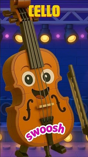 LEGO Instrument Sound Rap 🎻🥁🎺 Oboe, Cello, Cajón & Musical Fun Beats! 🎵 Nursery Rhymes for Toddlers