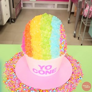 This giant snow cone can will leave you speechless! 🍧 | How To Cake It