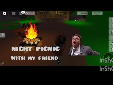 I am going night picnic with my friend video in Roblox #story #roblox #video #picnic