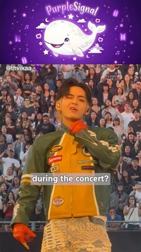 Why Jimin couldn't stop laughing after looking at V during the concert!