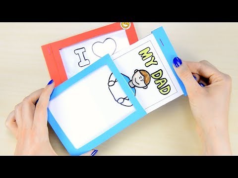 How to Make a DIY Father’s Day Magic Card - paper crafts for kids