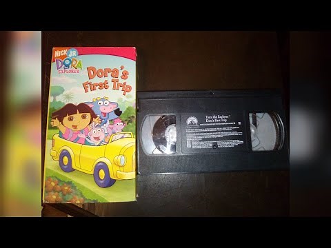Opening and Closing to Dora The Explorer: Dora's First Trip RARE 2006 VHS
