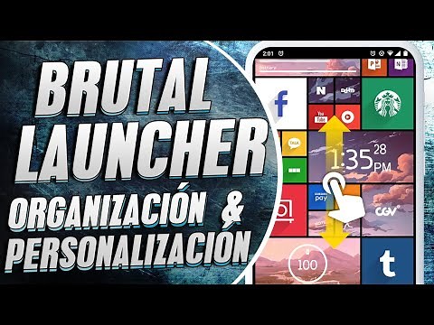 Nuevo Brutal Launcher SQUARE HOME para Android Personalización mas Organizada y buenos efectos 2022