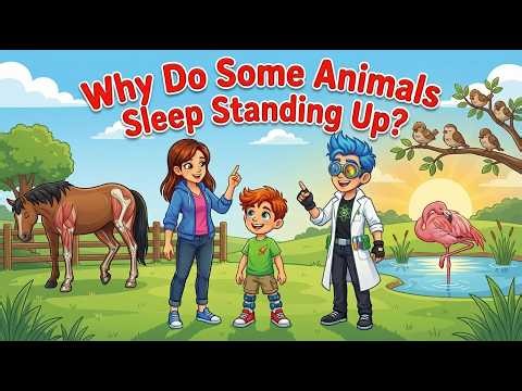 Why Do Some Animals Sleep Standing Up? | Animal Science for Kids | Brain Beats