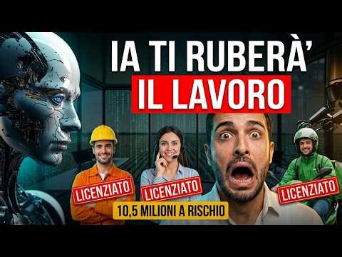 15 LAVORI che l’IA CANCELLERÀ in Italia ENTRO 2 Anni (10,5 Milioni a Rischio)
