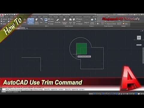 AutoCAD How To Trim Object