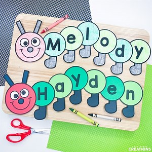 Caterpillar Name Craft for Kids | Spring Activities | Bulletin Board | Editable | Summer | Insect Craft for Kids - Etsy