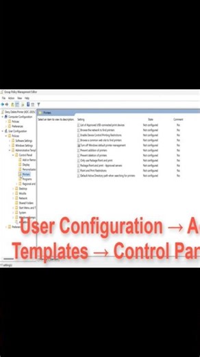 Deny Domain Users from Deleting Printers Using Group Policy On Windows Server 2025