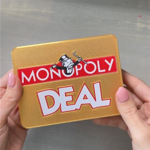 Monopoly Deal Card Game Case - Gold | Travel Case | Storage Box - Etsy