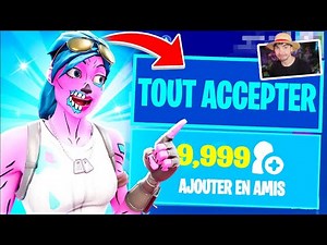 🔴J'Ajoute TOUT LE MONDE en AMIS sur Fortnite !