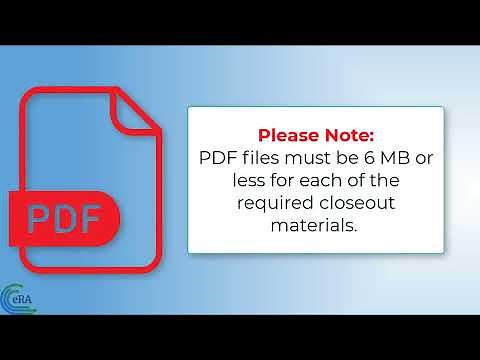 SAMHSA Grant Closeout via eRA Commons