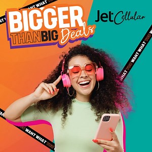 Don’t miss out on BIGGER than BIG deals this festive period! Head to your nearest Jet store today! Check out all our offers here: https://bit.ly/3uQQhkj . Offers valid until 06 January 2023. While stocks last. T&C’s apply | Jet