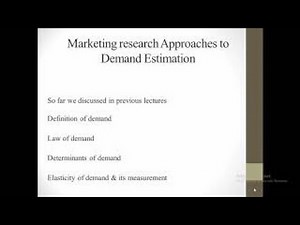 Marketing Research Approaches to Demand Estimation| Demand Estimation