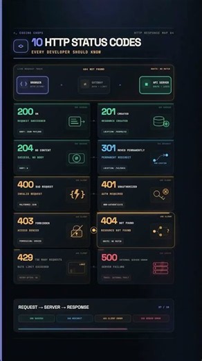 HTTP STATUS CODES #coding #http #webdesign #codes #httprequests #https
