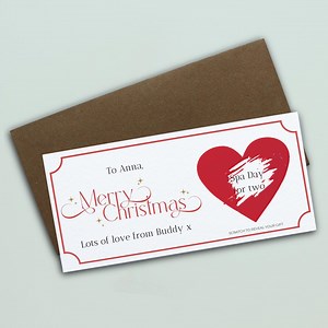 Personalized Christmas Scratch-off Reveal Card | Custom Surprise Card for Secret Santa, Christmas Gift, Concert, Holiday, Festival, Cinema - Etsy UK