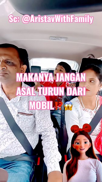 THAT'S WHY YOU SHOULDN'T JUST GET OUT OF THE CAR⁉️😱 Source: @AristavWithFamily #remix #dubbing #s...