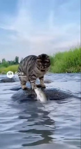 Cat vs. Jumping Fish! 🐟 The Ultimate River Chase!