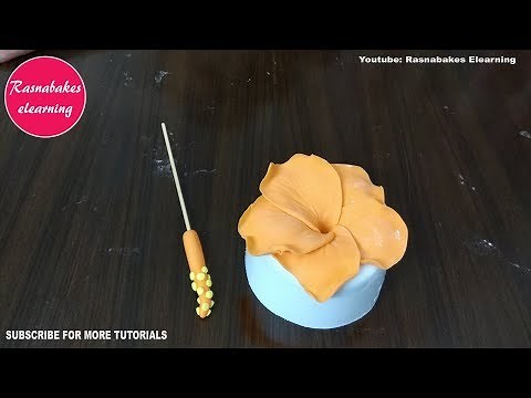 how to make fondant flowers hawaiian luau theme birthday cake design ideas decorating tutorial video