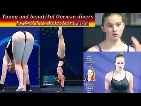 Women's Diving | [Part2] Young and beautiful German divers ｜ 3x8 TV's Selection #diving