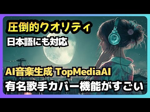 AIでオリジナル曲が作れる！TopMedia AIの使い方と日本語対応の音楽生成レビュー