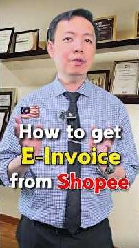 🇲🇾 How to Retrieve e-Invoice on Shopee