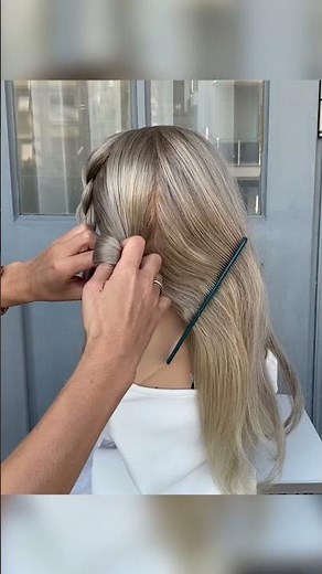 Quick and beautiful 🤩 How to: updo hairstyle tutorial