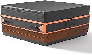 Hot Tub Cover - Hot Tub Covers Replacement, Spa Covers for Hot Tub Waterproof UV Protection, 600D PU Oxford Cloth Hot Tub Covers (80 x 80 x 20 inch, Black)