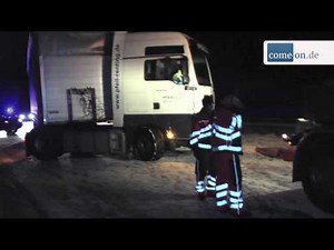 Extremes Glatteis auf der A45