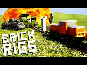Indestructible LEGO TRAIN Destroys Army! - Brick Rigs Multiplayer
