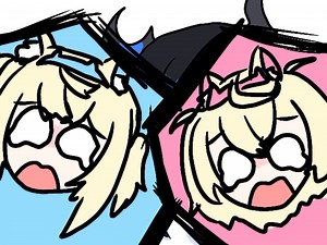 Nerissa is smelling Mococo's neck Source https://youtu.be/uSXfXeEbEt4 | VtuberClips
